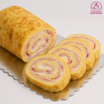 Rulo mortadela de pollo y queso