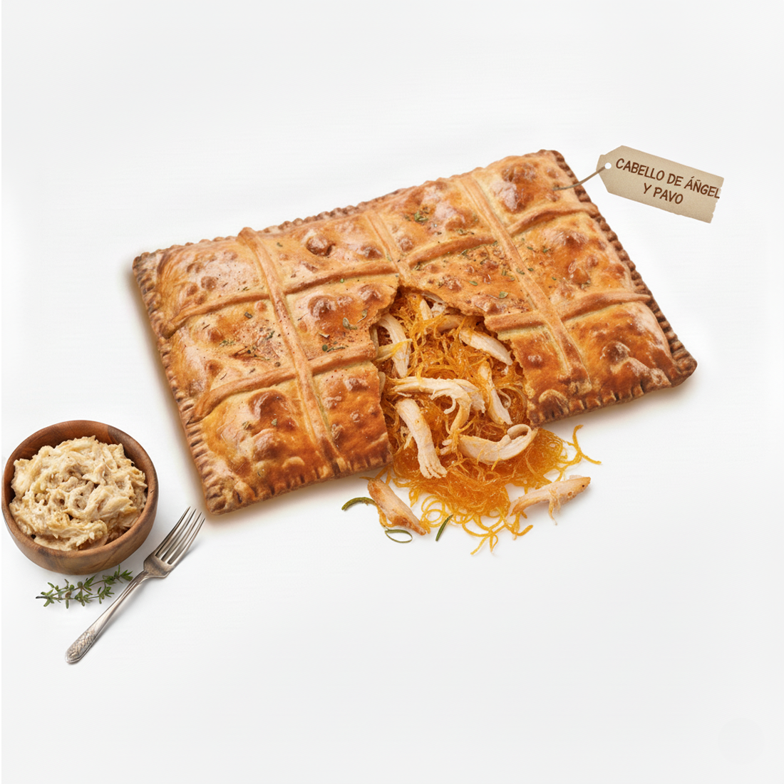 producto Empanada cabello de ángel y pavo - Imagen 1