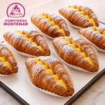 Croissants relleno de crema