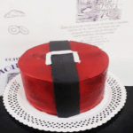 Tarta navideña frambuesa