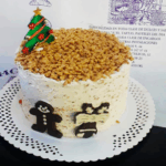 Tarta turrón blando