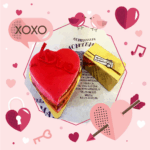 Tarta San Valentín Frambuesa + Bombones