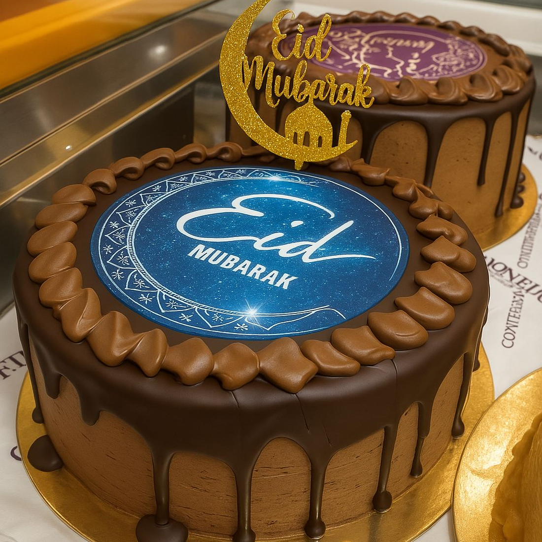 producto Tarta Eid Mubarak – Chocolate, Trufa y Nata - Imagen 1